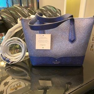 NWT Kate Spade Navy Glitter Crossbody